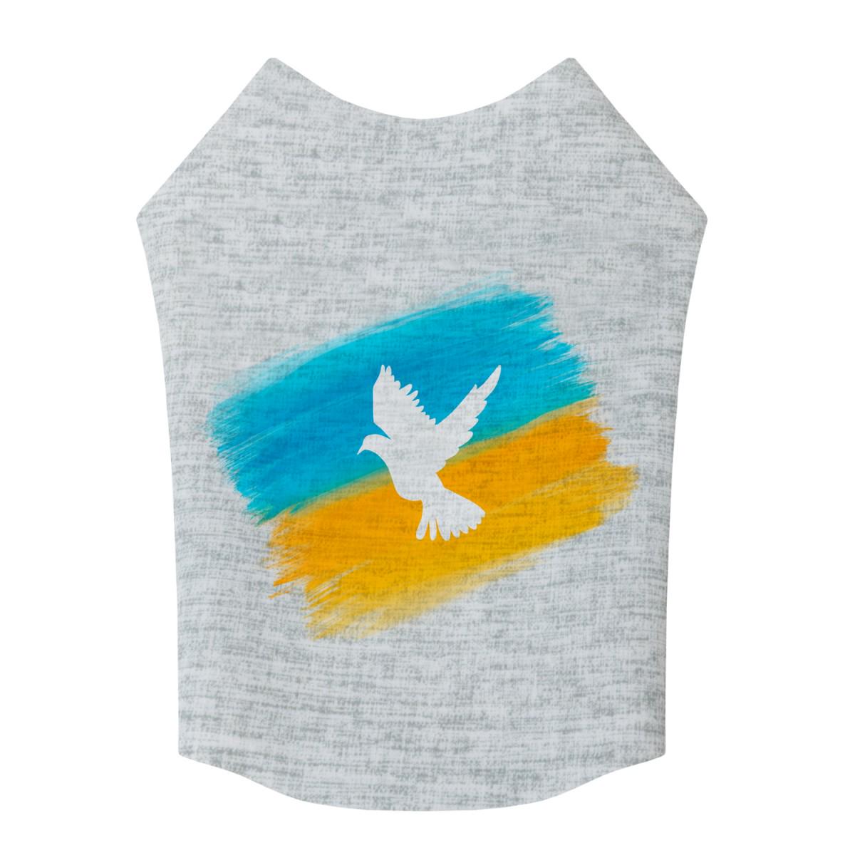 Майка для собак Waudog Clothes Флаг S35 Серый (295-0229)