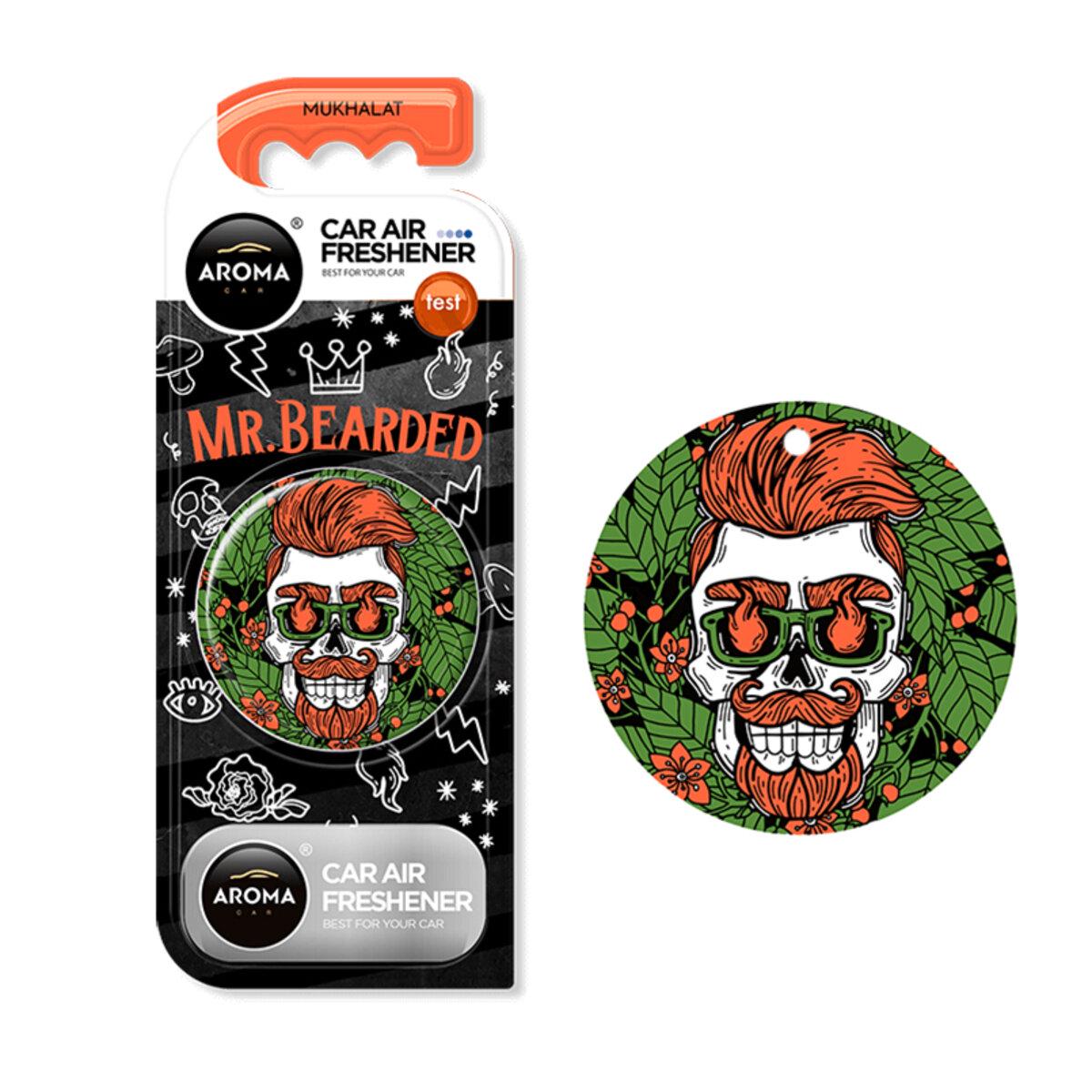 Ароматизатор Aroma Car Polymer Circle Mr.Bearded - Mukhalat Ароматизатор Aroma Car Polymer Circle Mr.Bearded - Mukhalat