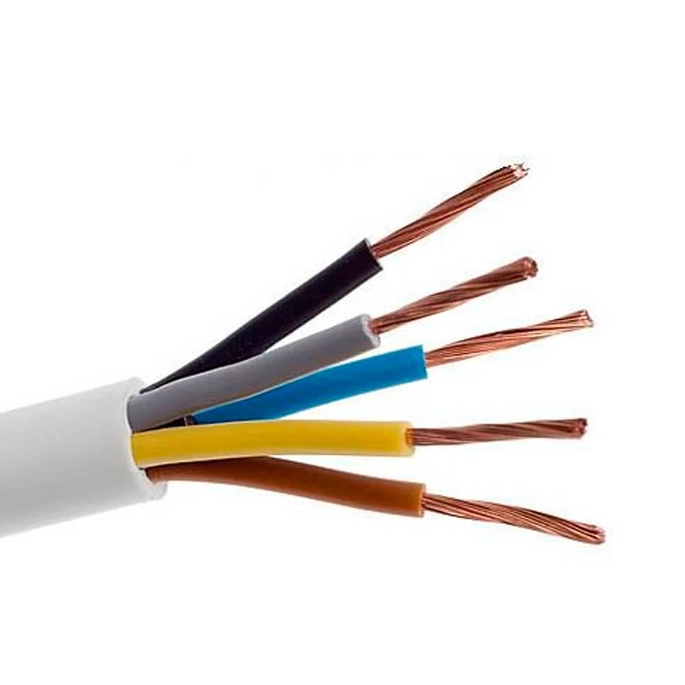 Кабель Одескабель H05VV-F 5G2,5 1 м Білий (42226) Кабель Одескабель H05VV-F 5G2,5 1 м Білий (42226)