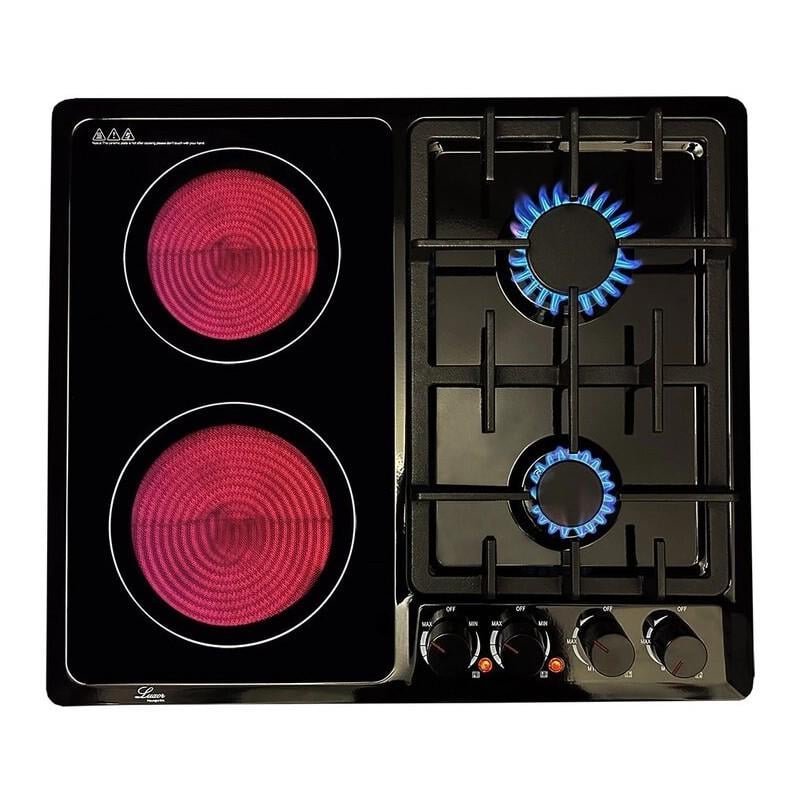 Варочная панель комбинированная Luxor SH 68 BK Red Genusswert с Wog подставкой (27502376)