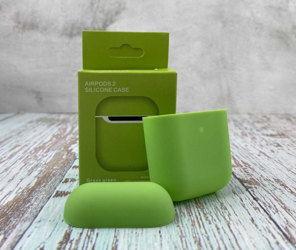 Силиконовый чехол для наушников AirPods 2 Green