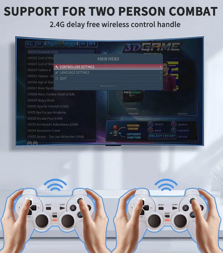 Ігрова консоль Linux Y6 Powkiddy Boyhom 128Gb 11000+ добірних ігор/батарейки для контролерів 4 шт. (1583) - фото 6