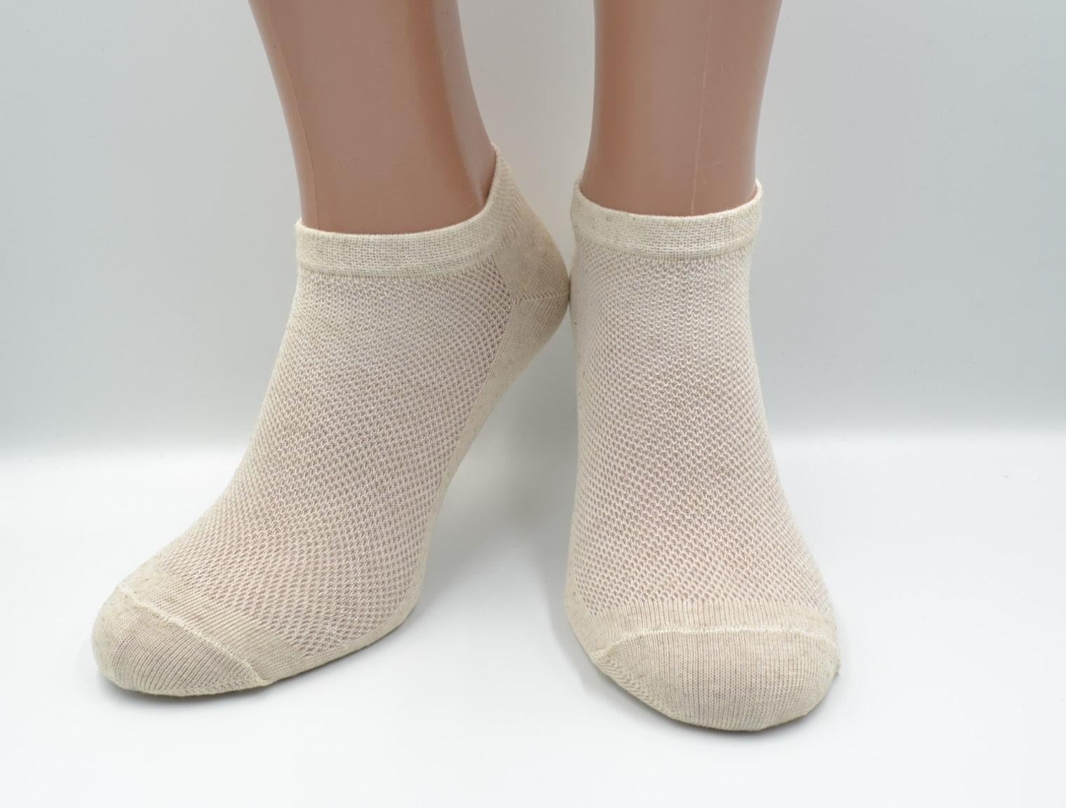 Носки универсальные в сетку Eco flax 076.S000 лен р. 36-40