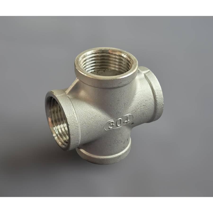 Крестовина DN25 ВР BSPP равнопроходная н/ж сталь AISI304 Class 150 1" (29510280) - фото 8 Крестовина DN25 ВР BSPP равнопроходная н/ж сталь AISI304 Class 150 1" (29510280) - фото 8