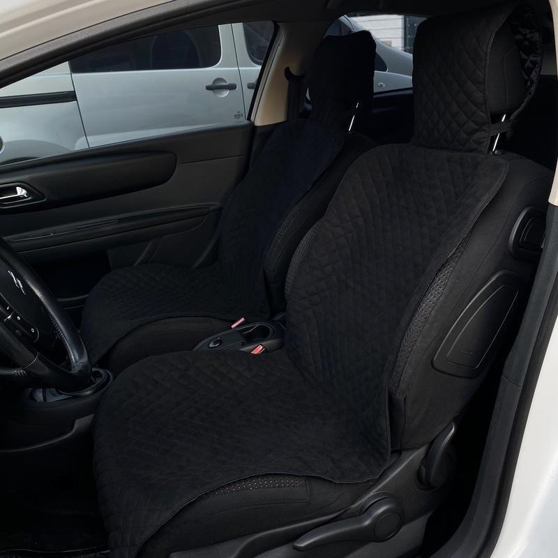 Накидки на сиденье автомобиля с подголовником эко-замша 2 шт. (764) Накидки на сиденье автомобиля с подголовником эко-замша 2 шт. (764)