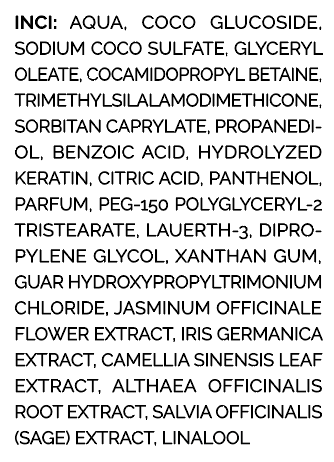 Шампунь восстанавливающий безсульфатный Hair Balance с кератином и провитамином В5 MELONI 250 мл (MLN051) - фото 2