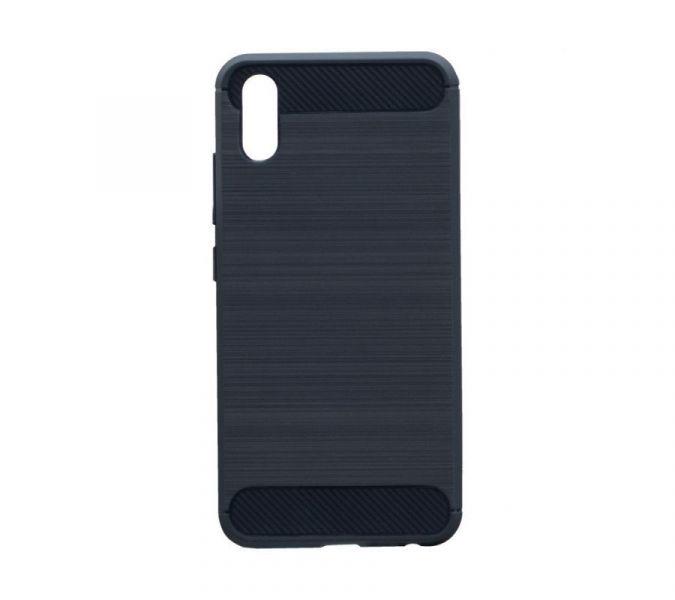 Чехол накладка Polished Carbon для Vivo Y91c, Y91, Y93, Y91i, Y90, Y95, U1 синий