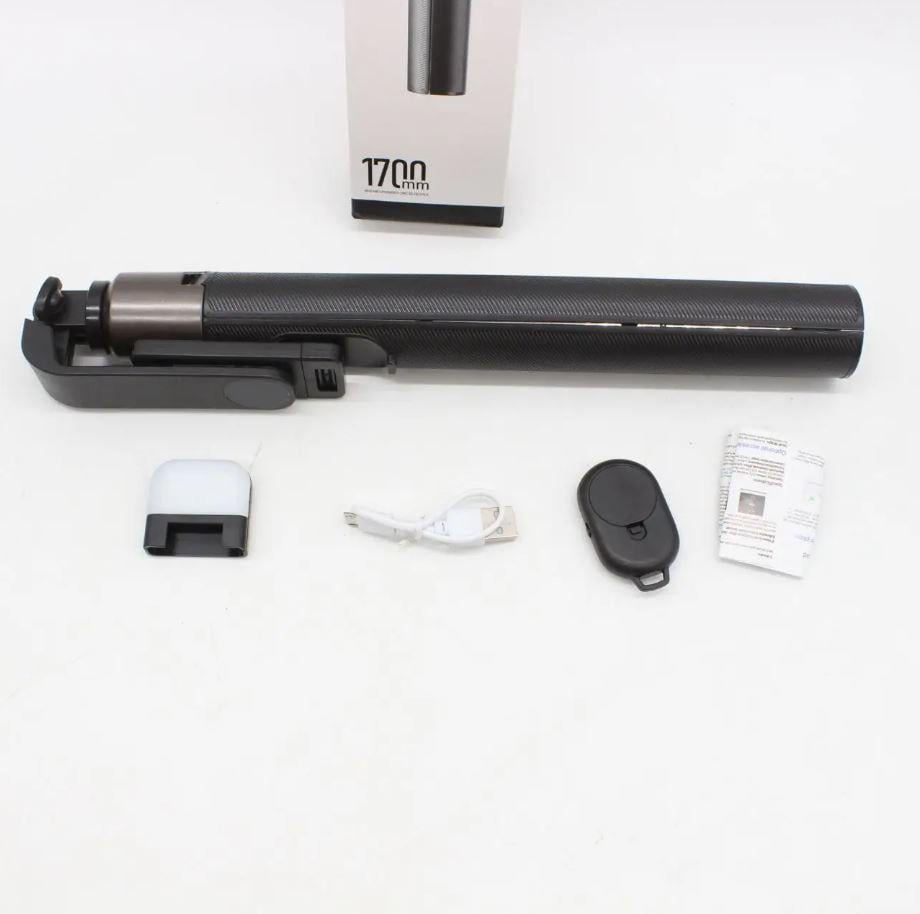 Селфи-палка DF-01S с подсветкой и пультом для Android/iPhone Черный (27282251) - фото 10 Селфи-палка DF-01S с подсветкой и пультом для Android/iPhone Черный (27282251) - фото 10