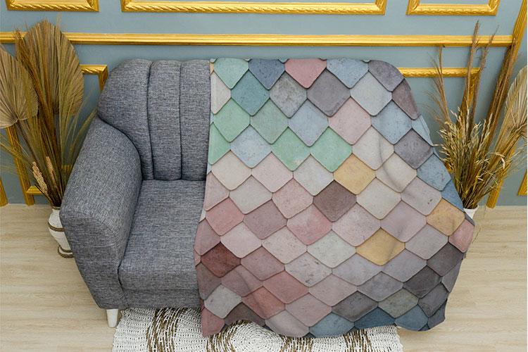 Плед PromoZP Slate плюш двухслойный 135х150 см (111336-1)