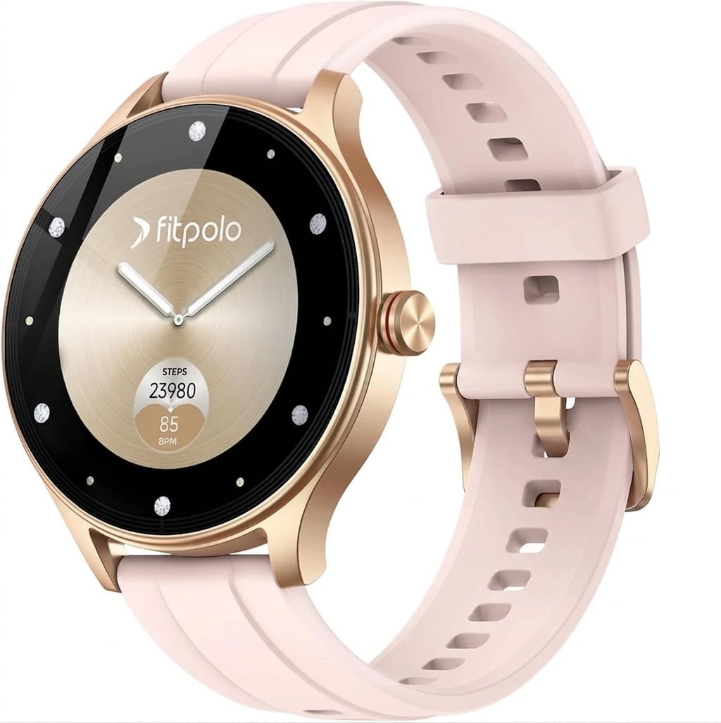 Смарт-годинник Fitpolo DR06 з Bluetooth-дзвінками сенсорним дисплеєм 1,57″ пульсометром SpO2 та 2 змінними ремінцями