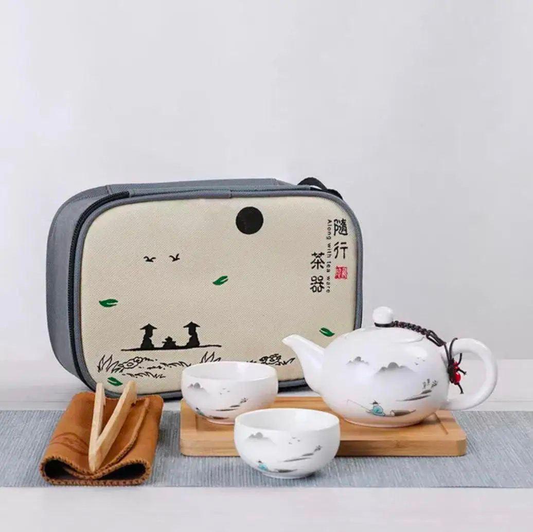 Набор для китайской чайной церемонии портативный 5 пр. (7163211)