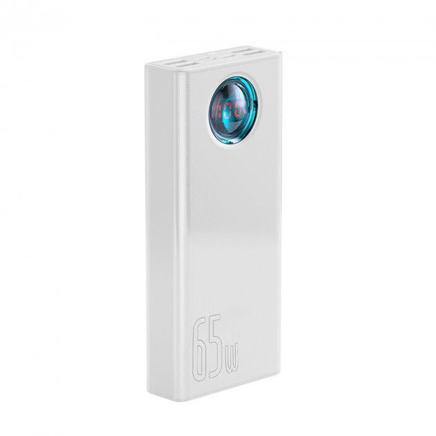 Портативное зарядное устройство Baseus Amblight Quick Charge 65W 30000 mAh White (8504442)