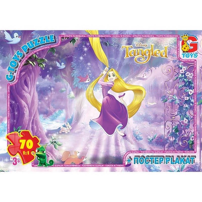 Пазлы детские картонные G-Toys Рапунцель 70 эл. (IP-177-P-935)