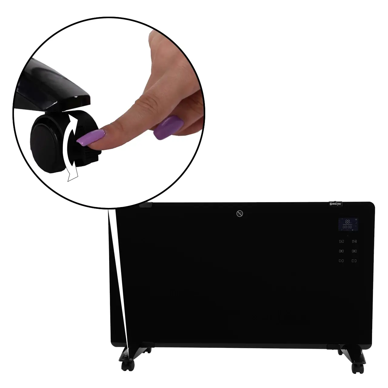 Скляний конвектор Maltec CH5000DWB WiFi Чорний (CH5000DWB) - фото 8