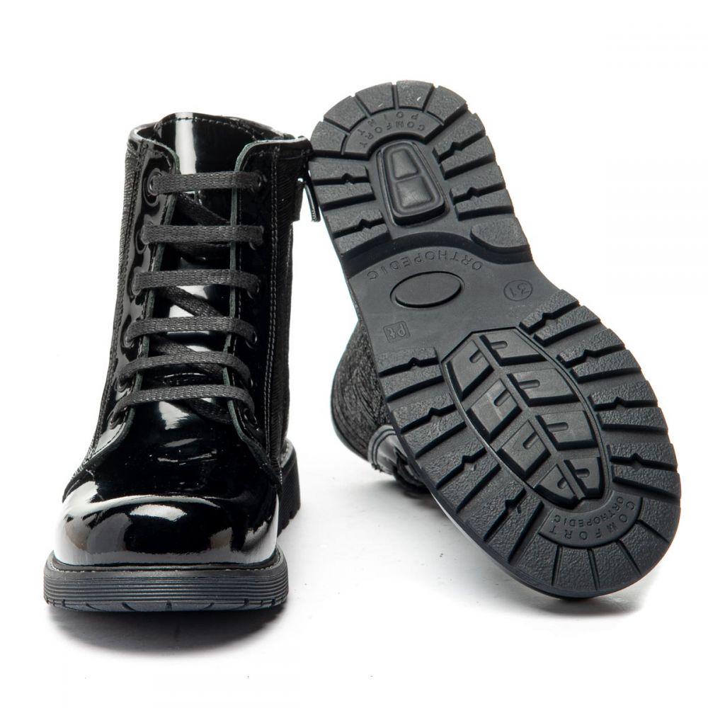 Ботинки для девочек The Leo 1382 р. 28 18,5 см Черный - фото 5