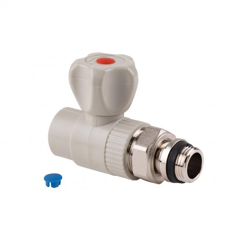 Кран шаровой радиаторный прямой Thermo Alliance PPR 20 мм х 1/2" (DSW428)
