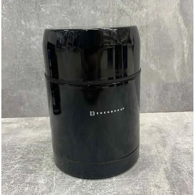 Термос пищевой ваккумный с отдельной тарелкой Edenberg EB-3509 800 мл Черный - фото 1 Термос пищевой ваккумный с отдельной тарелкой Edenberg EB-3509 800 мл Черный - фото 1