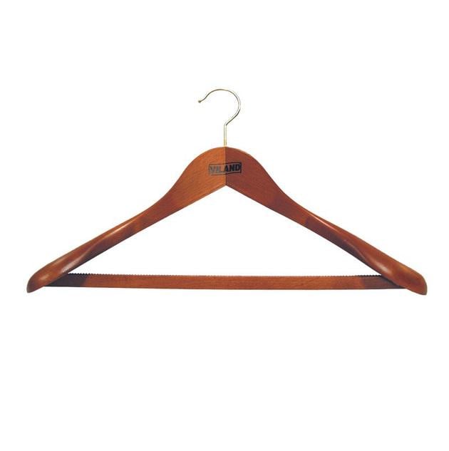 Вешалка для тяжелой одежды Viland с резиновой лентой на перекладине Вишня (FS24640)