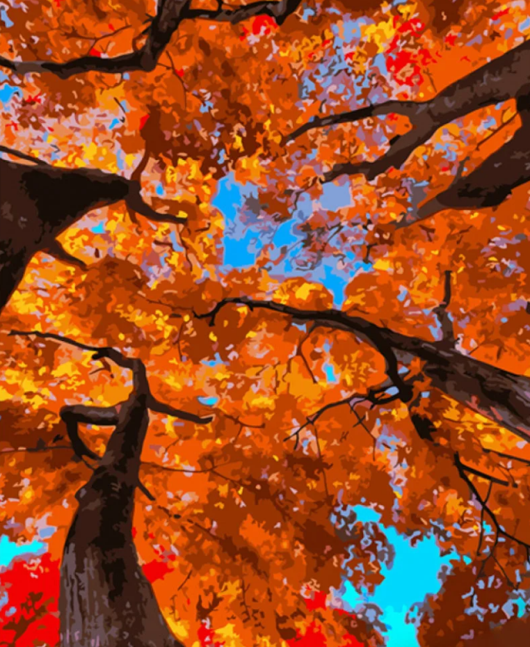 Картина по номерам Strateg Осеннее небо 40x50 см (GS962)