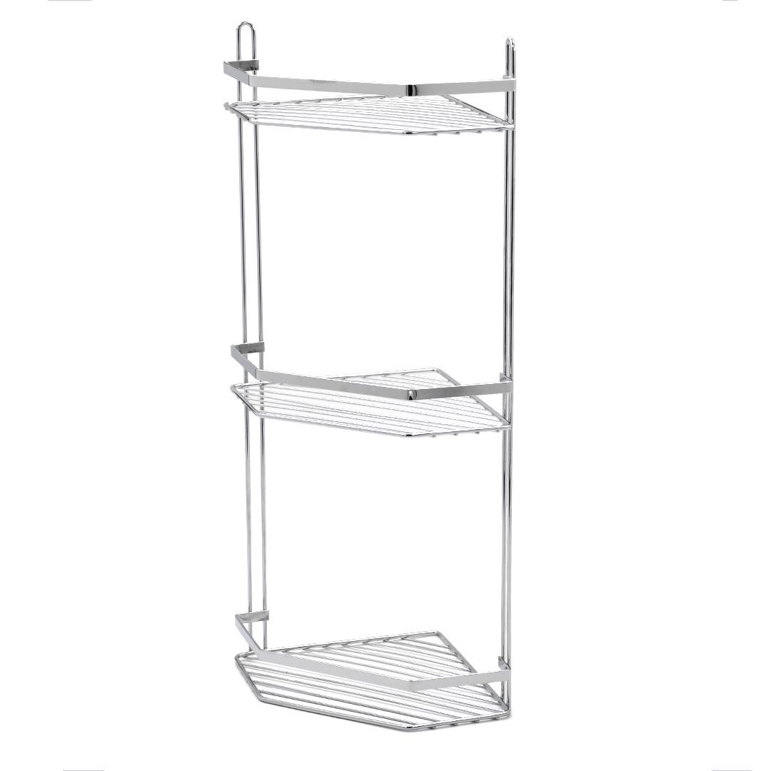 Полиця триярусна Homax 27x20x56,5 см Хром (EBA-2003) - фото 7 Полиця триярусна Homax 27x20x56,5 см Хром (EBA-2003) - фото 7