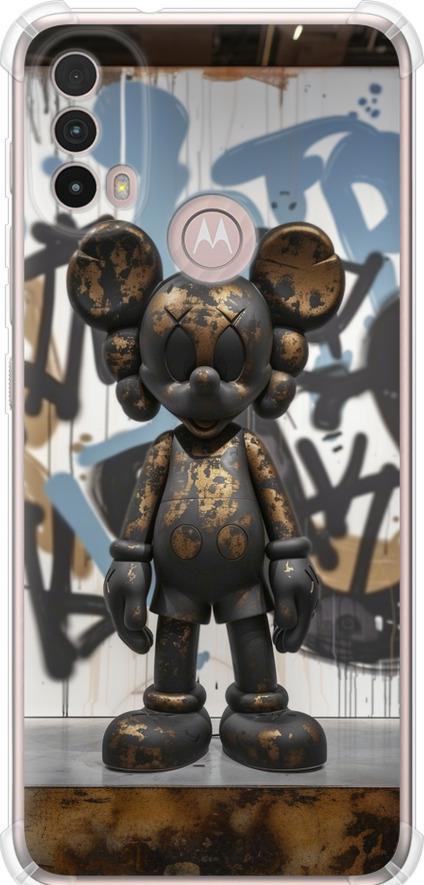 Чехол на Motorola E40 Bronze kaws v2 (6098sp-2660-42517)