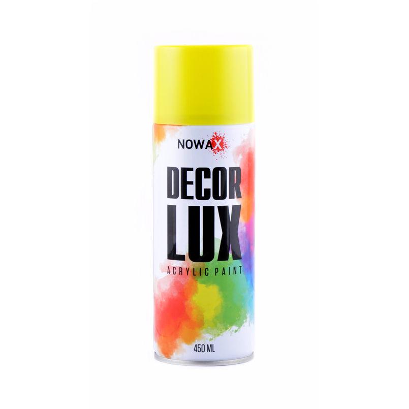 Краска акриловая NOWAX Decor Lux 450мл Yellow (1023)