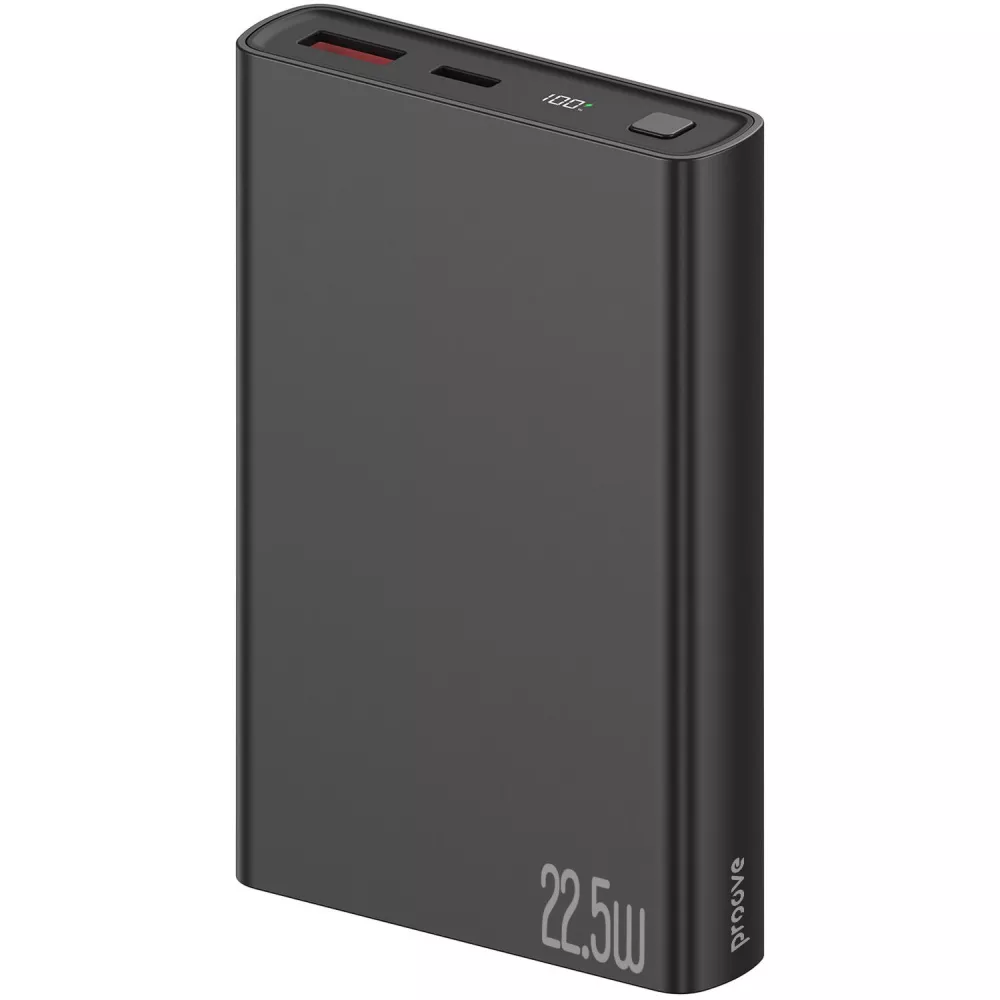 Повербанк Proove Hyper Flux Plus быстрая зарядка 22,5W 10000 mAh Черный