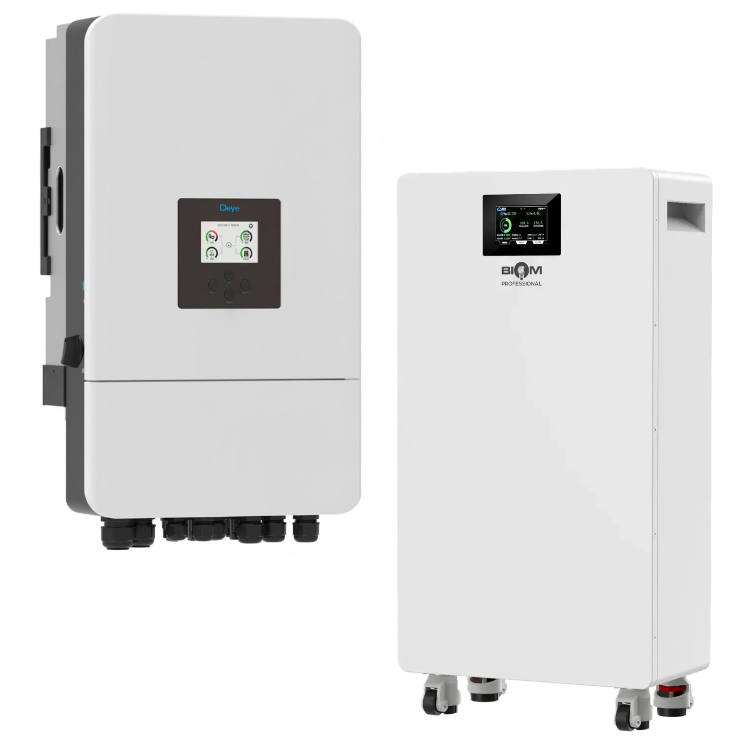 Комплект автономного энергоснабжения Deye SUN-8K-SG05LP3-EU 8 кВт 3 фази и Biom BALFP-512314-V2 16 кВт/год LiFePO4