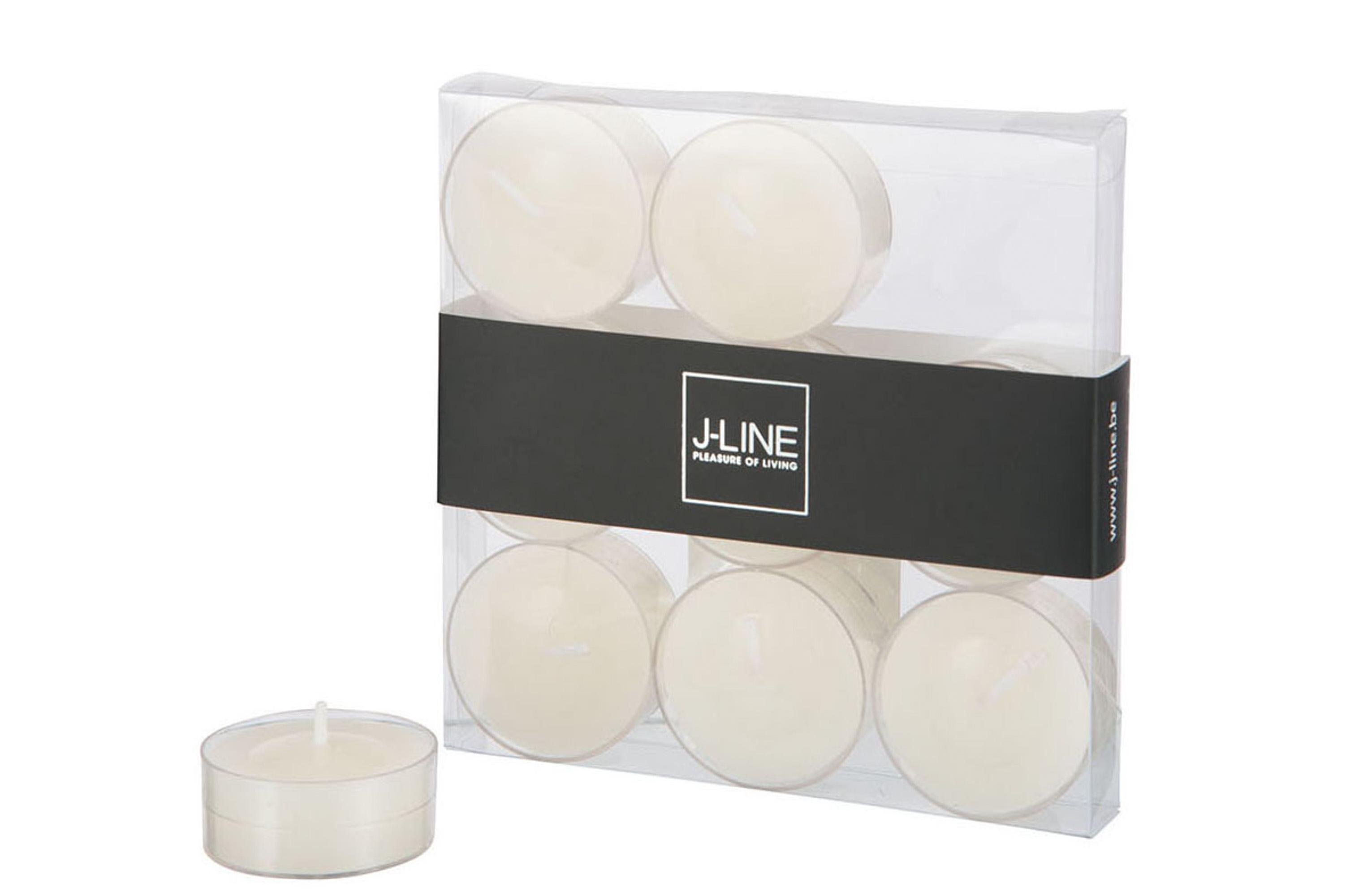 Чайные свечи J-LINE набор из 9 шт. Ванильный