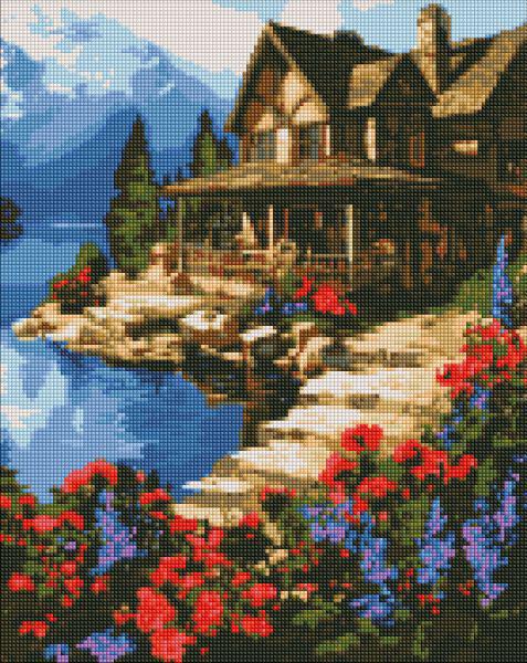 Алмазная мозаика Идейка Домик у моря 40x50 см (Id-AMO7666)