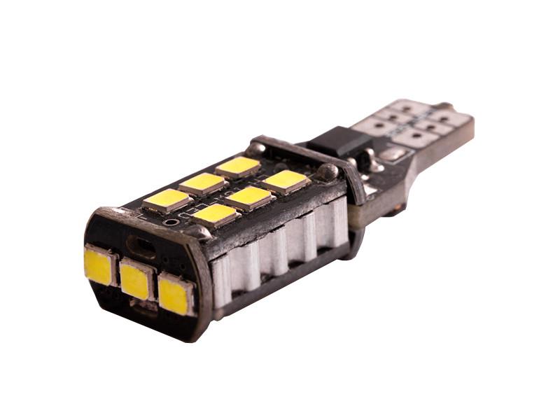 Автолампа светодиодная T10 W5W 12 В SMD2835-15led Белый (1113)