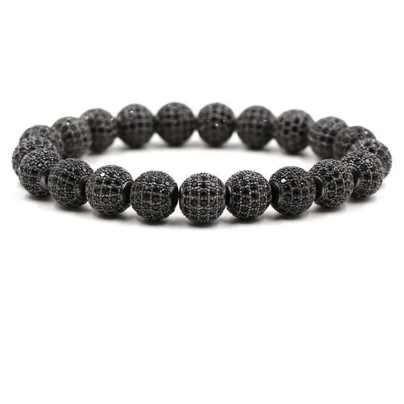 Браслет из шармов р. 15 Черный (90119)