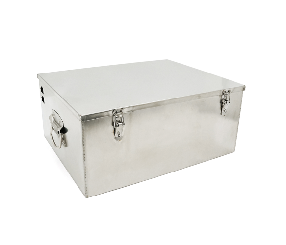 Корпус для сборки аккумуляторов VOLTRONIC из нержавеющей стали 460x365x195 мм Silver (LIBOX460)