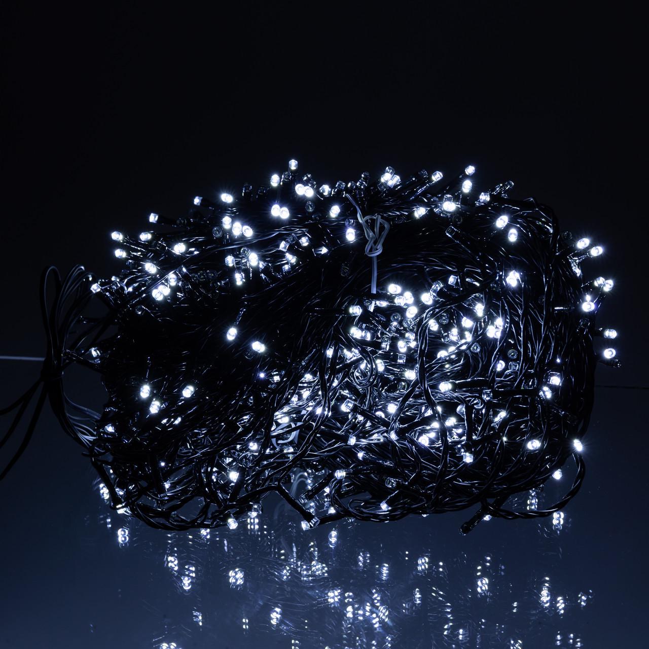 Гирлянда уличная Рождественская фея CF1000L100MBW 100 м 1000 LED Черный/Белый (29912773)