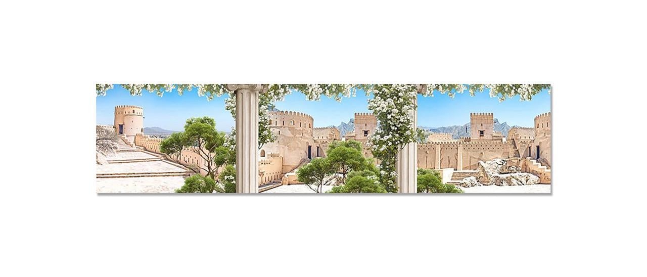 Наклейка виниловая на кухню Zatarga Замок в Пустыне 600х2500 мм (1289776671)