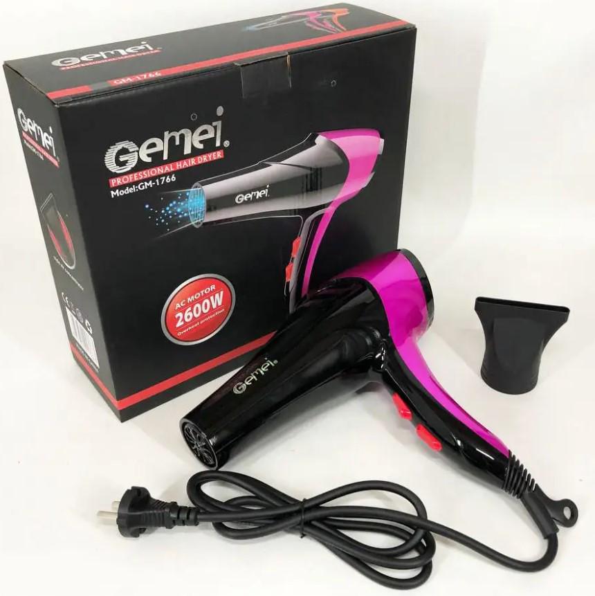 Фен Gemei GM-1766 керамічний нагрівач 2600 Вт (2390000047) - фото 6 Фен Gemei GM-1766 керамічний нагрівач 2600 Вт (2390000047) - фото 6