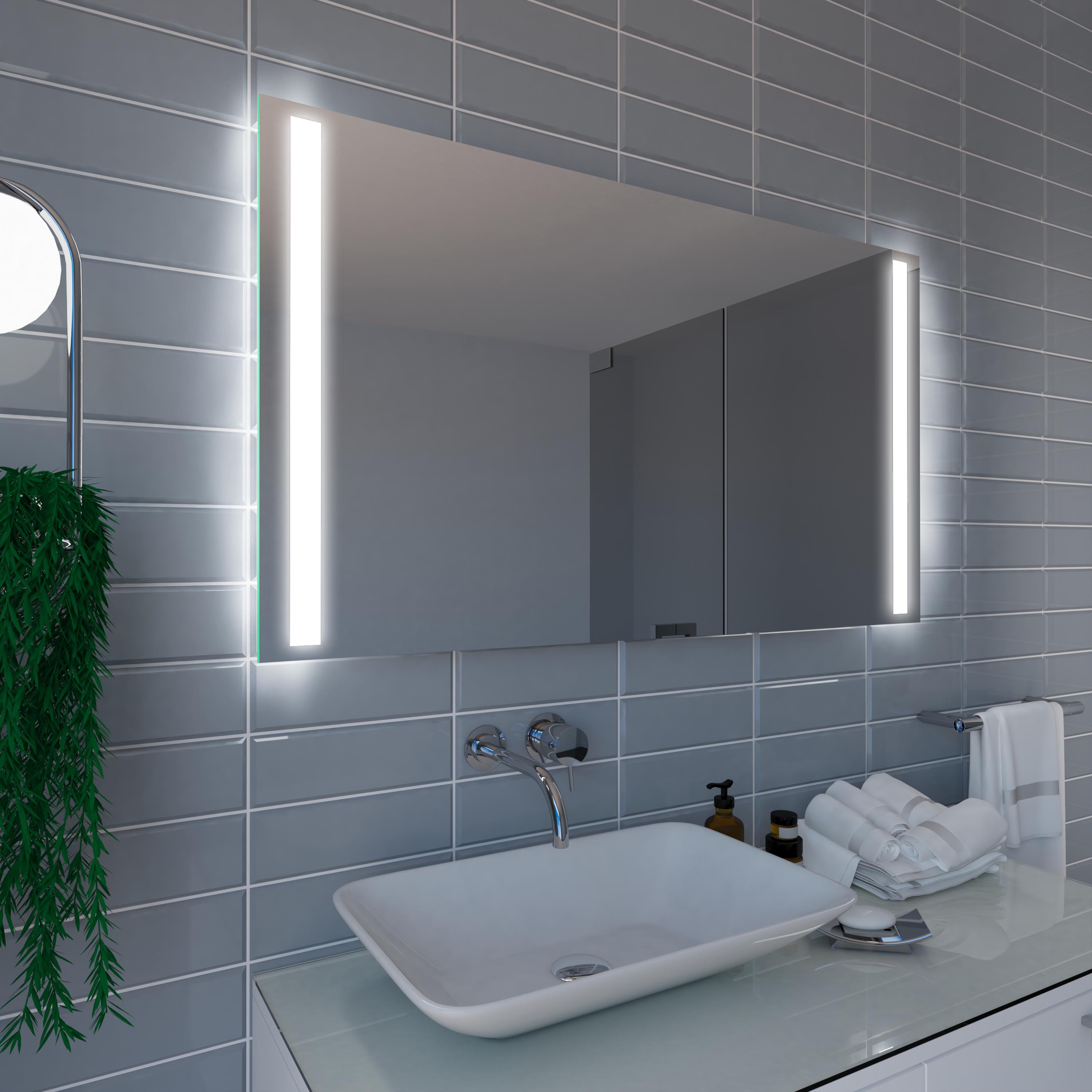 Зеркало Dim Dzerkal GRAVA с LED-подсветкой 80х120 см (6293)