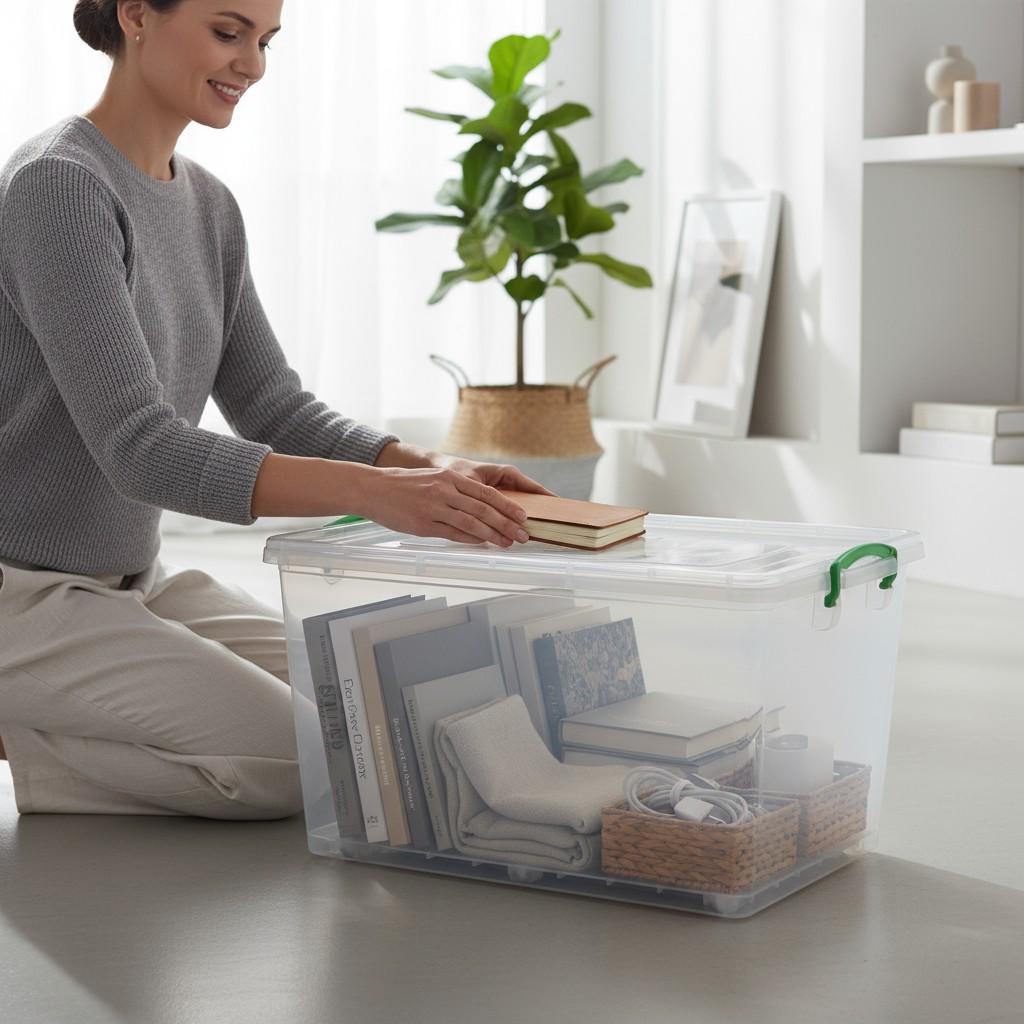 Контейнер на колесах із кришкою 50 л (30291925) - фото 6