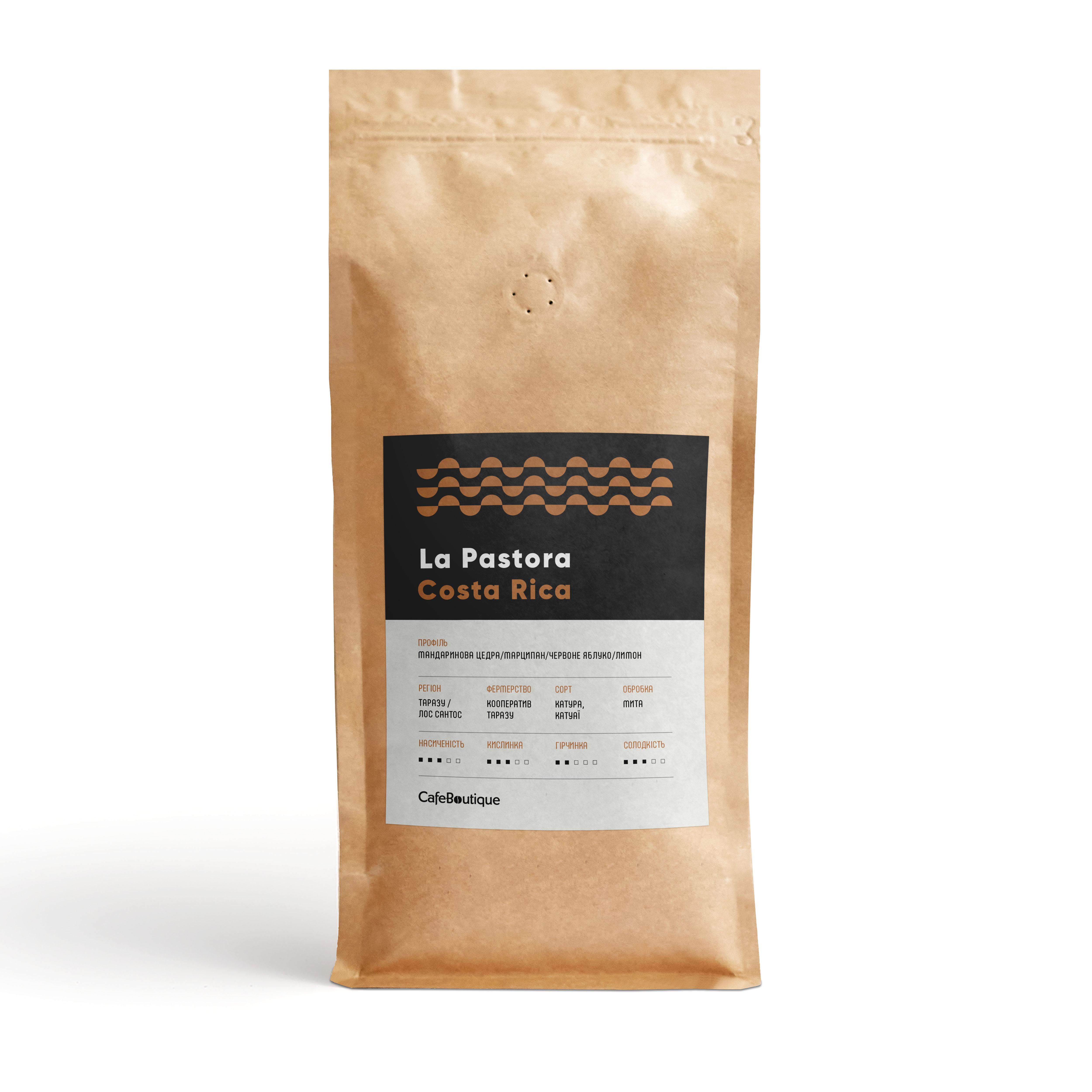 Кофе в зернах свежеобжаренный CafeBoutique Costa Rica La Pastora 1 кг (9093842)