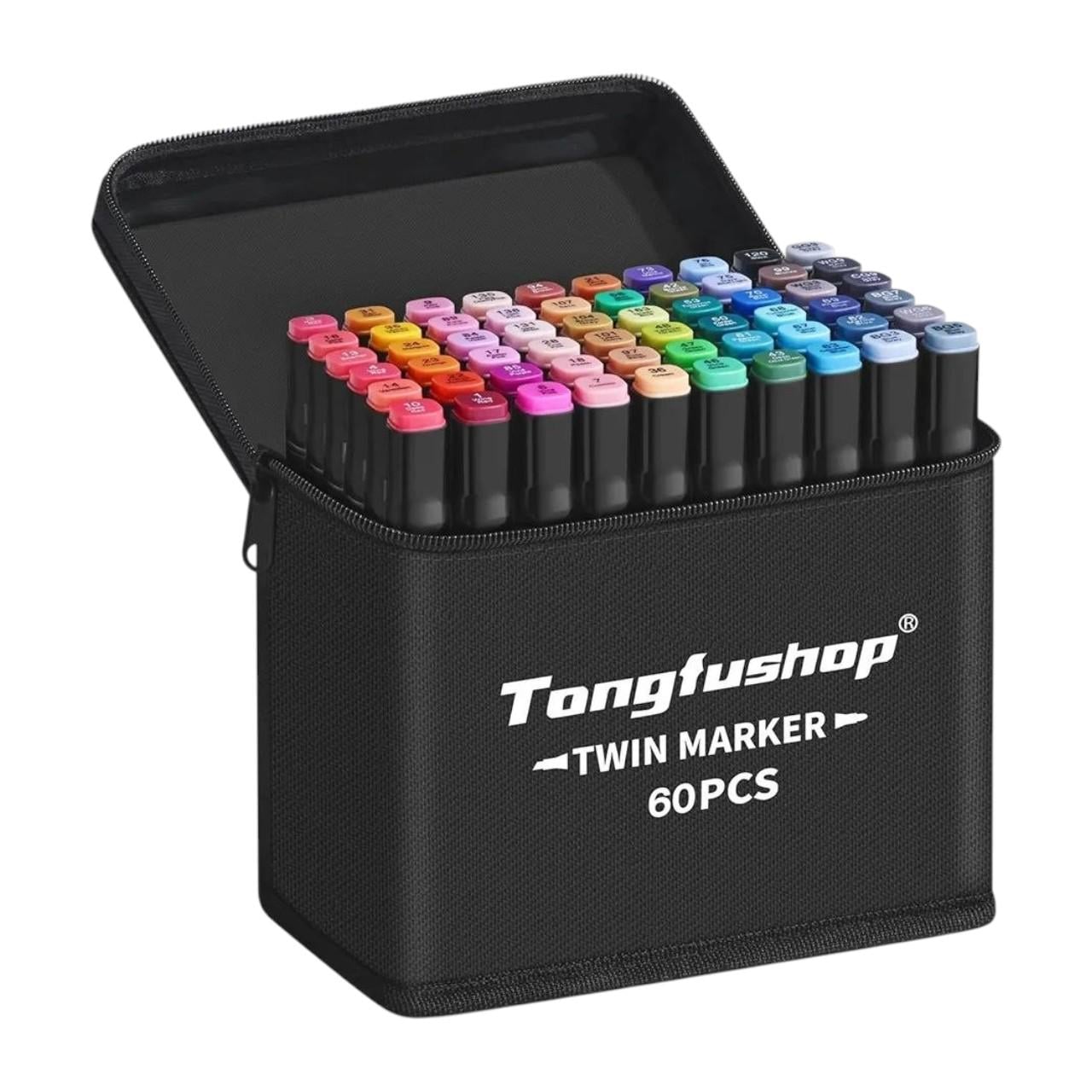 Набір маркерів для малювання Tongfushop Twin Marker 60 шт. (35279956)
