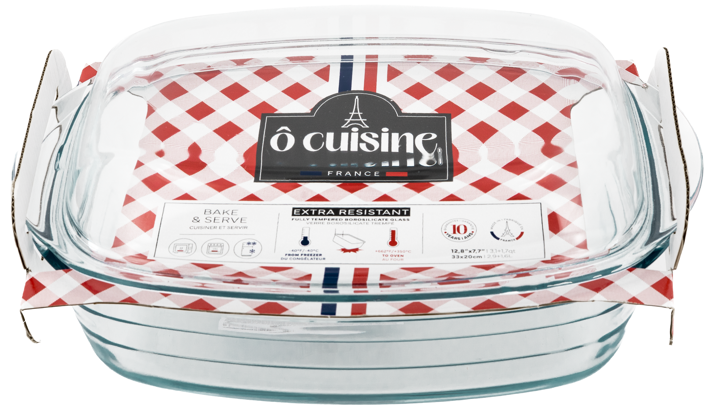 Кастрюля стеклянная прямоугольная O CUISINE 2,9/1,6 л (UG-465AC00/2043)