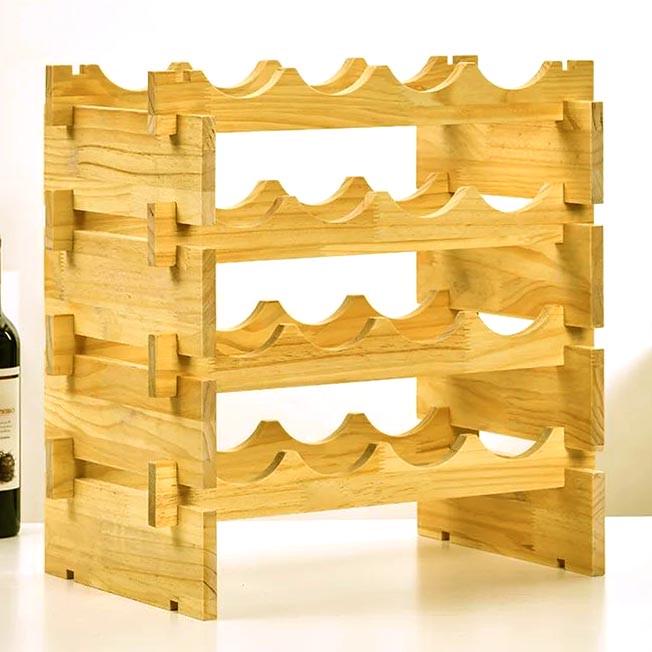 Полка для вина настольная Воланет 16 Карри (Впс-160203)