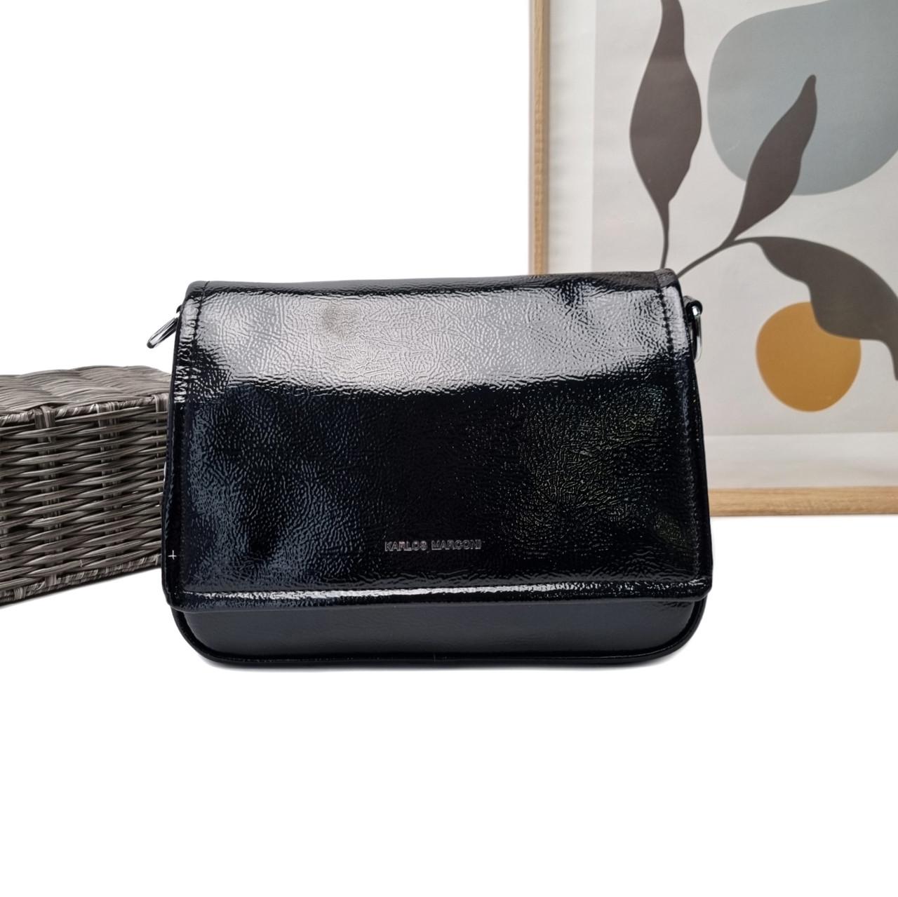 Жіноча сумка через плече Eteral Smile штучна шкіра Чорний (HX5337 black)