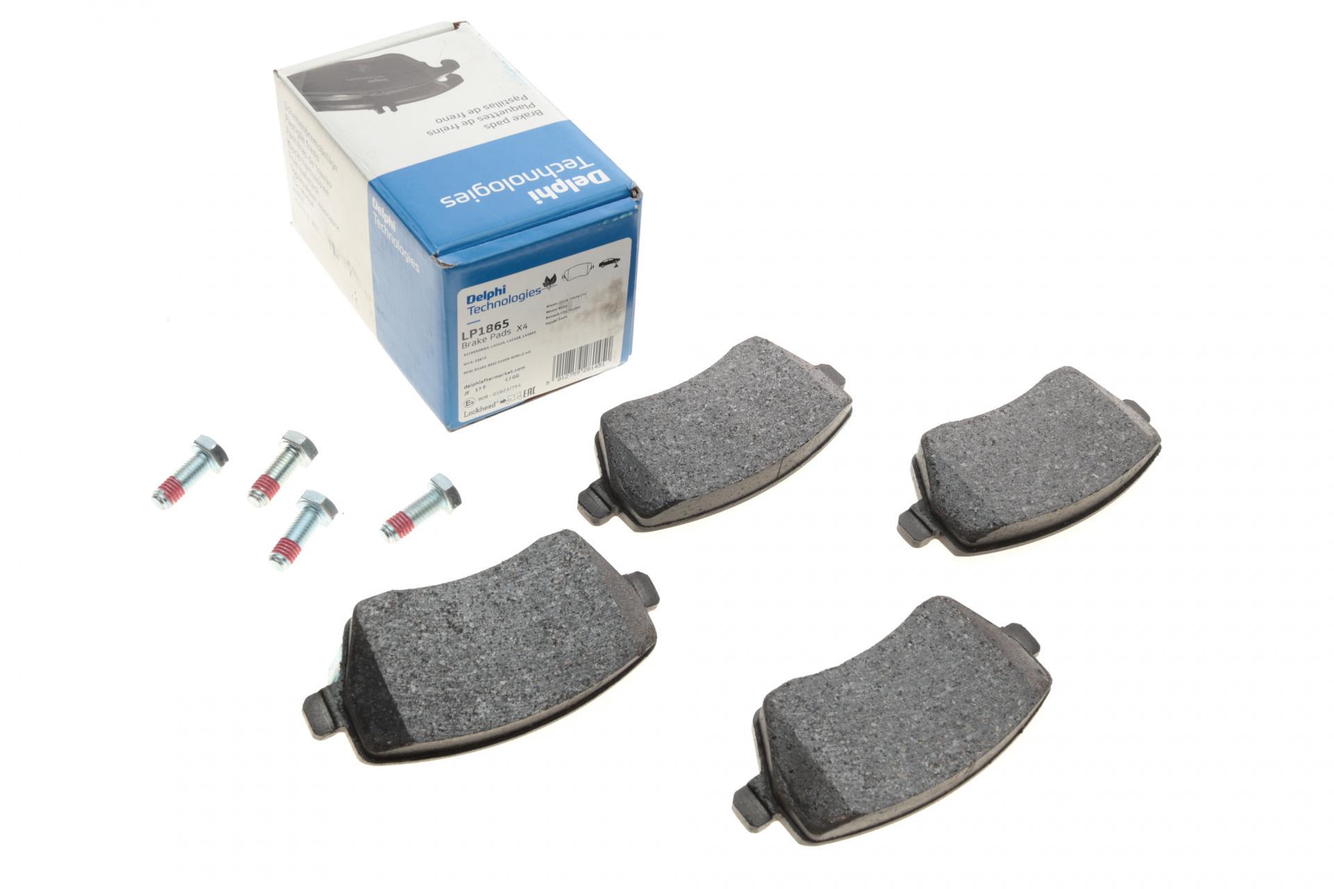 Колодки тормозные передние DELPHI для Opel Agila/Suzuki Swift 05- TRW (LP1865)