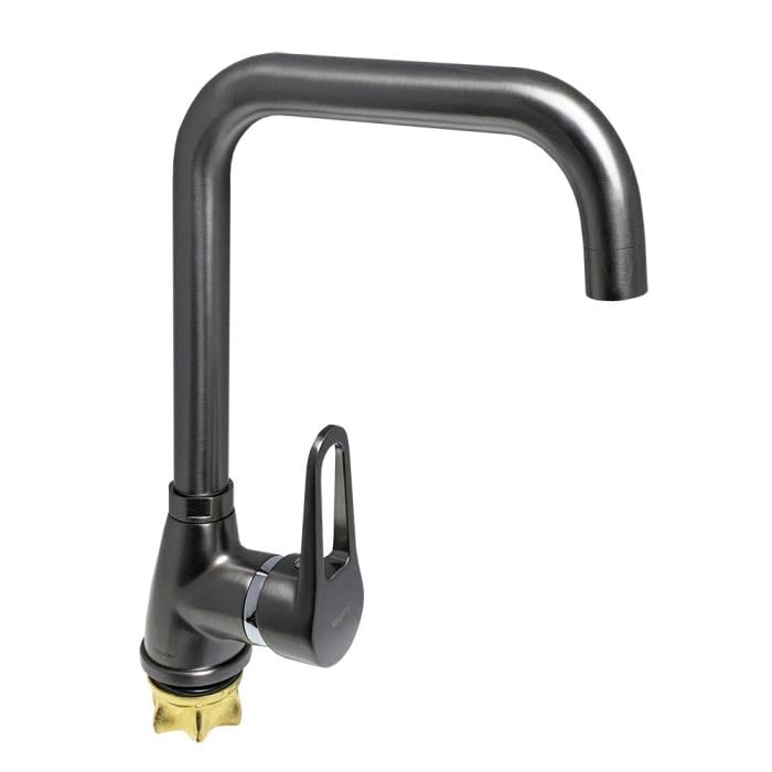 Смеситель для кухни Zegor SOP4-A045MG однорычажный Графитовый