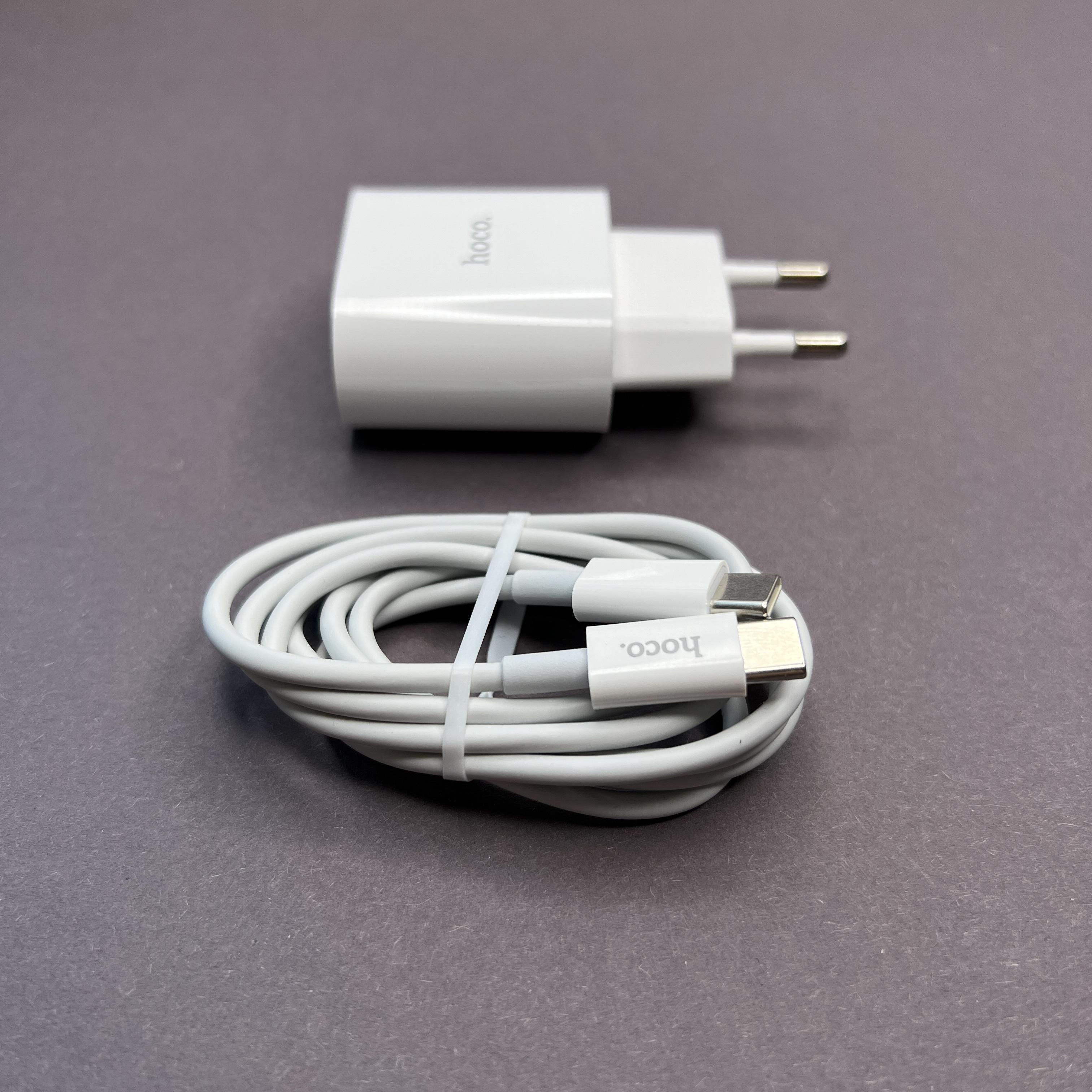 Блок/кабель Hoco C94A PD20W USB-C Type-C to Type-C для iPhone/iPad/Samsung/Xiaomi быстрая зарядка (476665) - фото 4