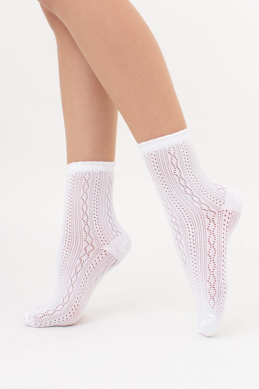 Шкарпетки жіночі Giulia WS3 AIR 002 із сітчастим плетінням р. 36/40 White (27068312)