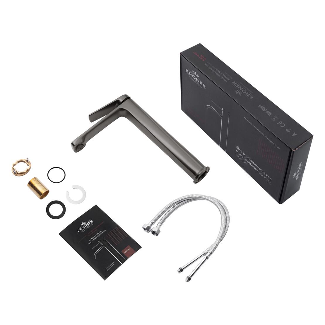 Смеситель для раковины Kroner KRP Hagen C010 Хром (CV032258) - фото 7 Смеситель для раковины Kroner KRP Hagen C010 Хром (CV032258) - фото 7