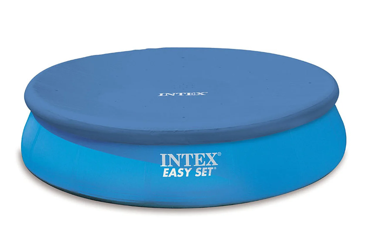 Тент чехол для надувного круглого бассейна Intex 28021 305 см Синий