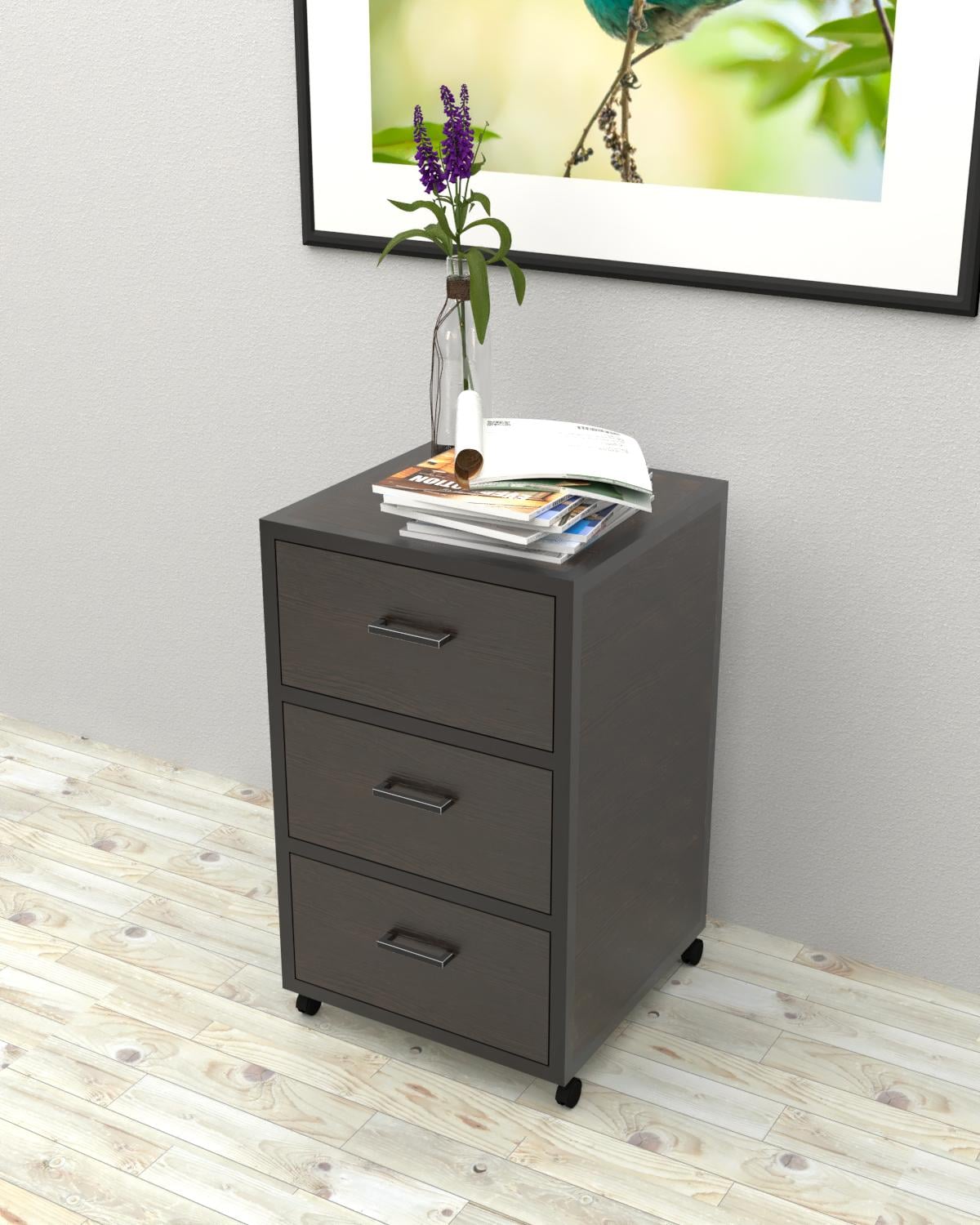 Тумба офисная тумба EcoLoft Мерит DSP-1492-12 в стиле лофт Венге Магия (35729894)